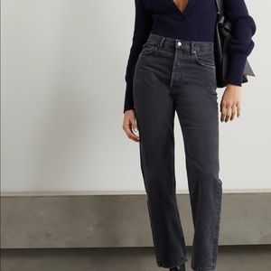 Agolde 90’s High-Rise Jean in Fallout Black (Size 22)
